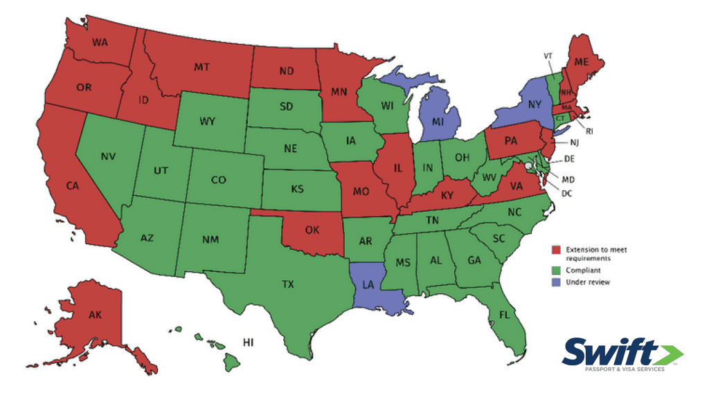 REAL ID Compliant States